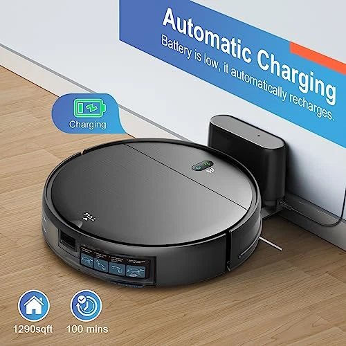 2 in 1 Robotic Vacuum Cleaner with Schedule, App/Voice — Robot Vacuum, MAMNV