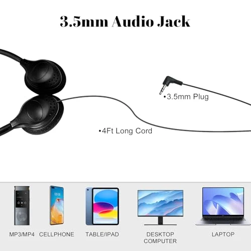 Class Set Headphones for Kids Students School Classroom, ZHENWAY