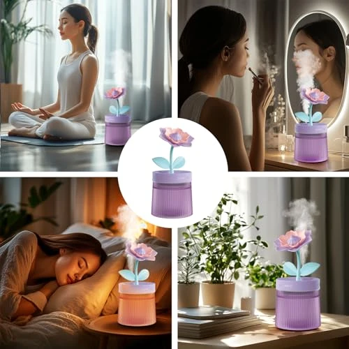 Cute Mini Humidifier with 2 Mist Modes and Night Light — Humidifier, ShunChengFa