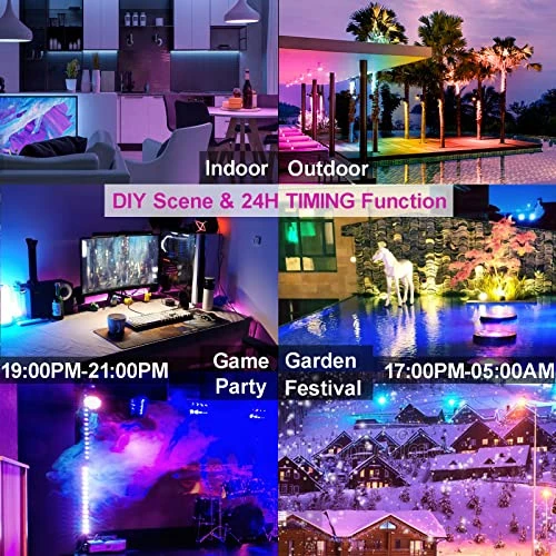 LED Flood Light Outdoor Bluetooth Smart Color Changing RGB Spot Light — Smart Light Bulb, Neliwo