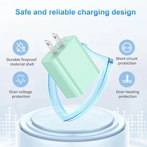 Fast Charging Wall Charger with Cables, Dayaoncy