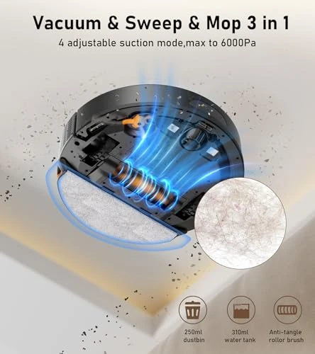 Robot Vacuum and Mop Combo — Robot Vacuum, NADALY