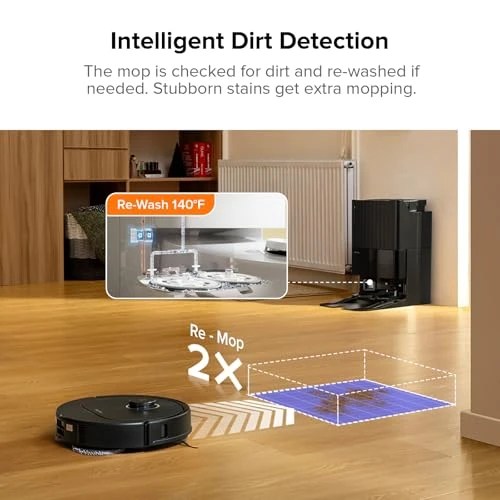 Robot Vacuum and Mop with FlexiArm Design — Robot Vacuum, Roborock