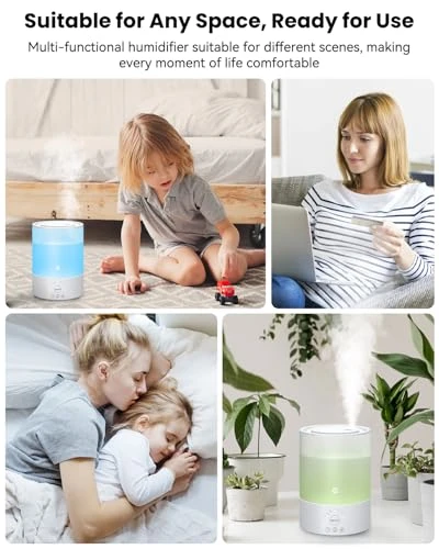 Smart WiFi Air Humidifier with Diffuser and Nightlight — Humidifier, Esemoil
