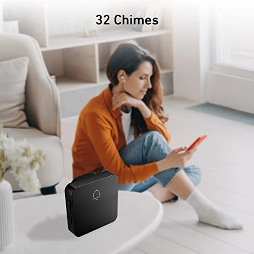 Wireless Doorbell with 2 Receivers, SECRUI