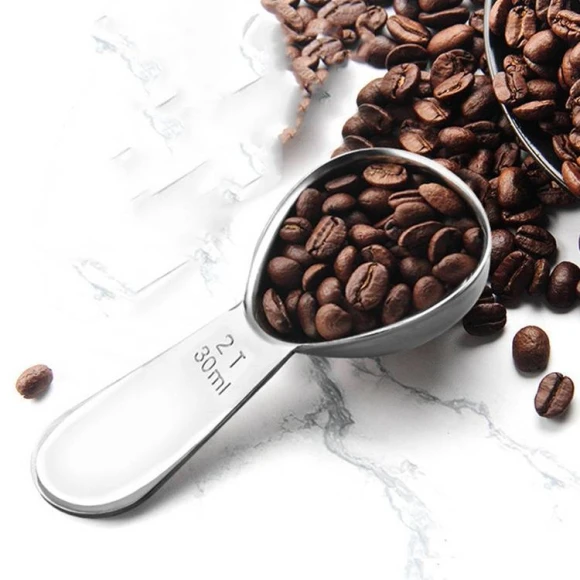 304 Thickened Stainless Steel Coffee Spoon Scales Scaling Spoon, YG