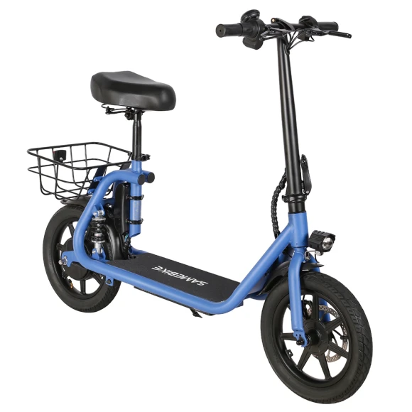 Foldable Electric Scooter with Seat, SAMEBIKE