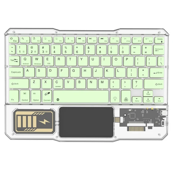 Transparent Wireless Bluetooth Keyboard with Touchpad, Other