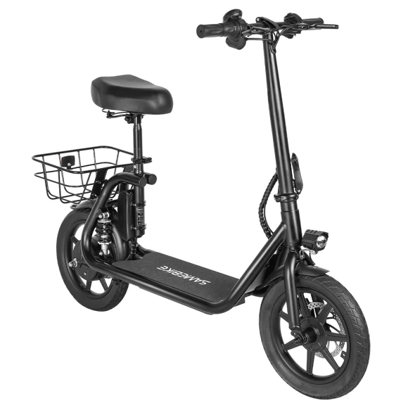 Foldable Electric Scooter with Seat, SAMEBIKE