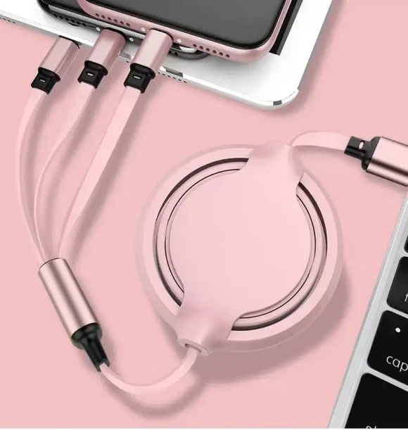 Retractable 3 in 1 Charging Cable