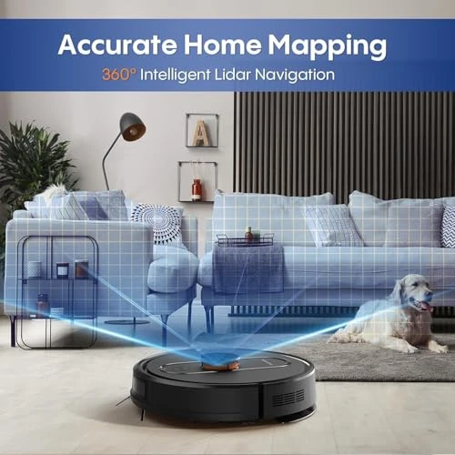 Robot Vacuum and Mop with Self-Emptying — Robot Vacuum, eitton
