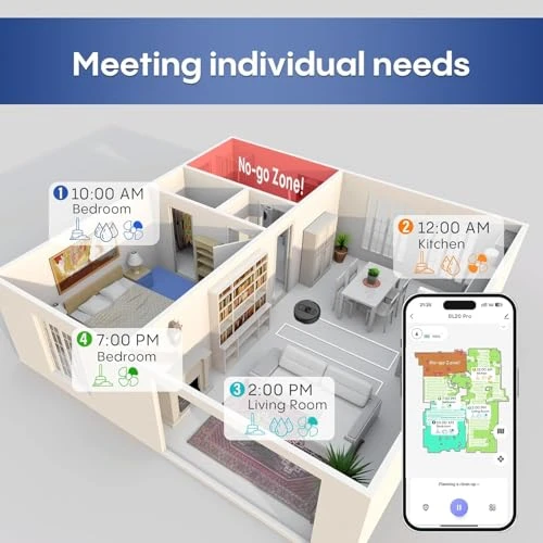 Robot Vacuum and Mop with Self-Emptying — Robot Vacuum, eitton