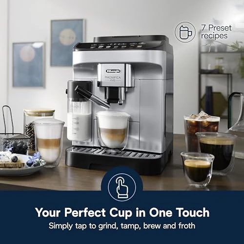 Automatic Espresso and Coffee Machine with Milk Frother — Coffee Maker, De'Longhi