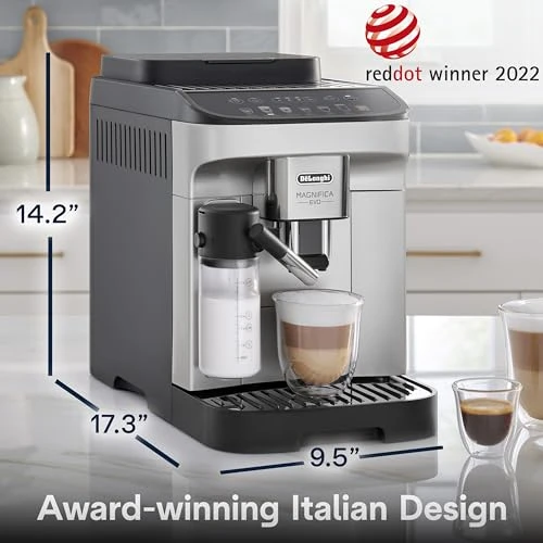 Automatic Espresso and Coffee Machine with Milk Frother — Coffee Maker, De'Longhi