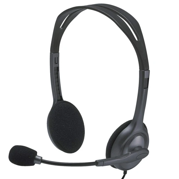 Wired Headset with Noise-cancelling Microphone, Logitech