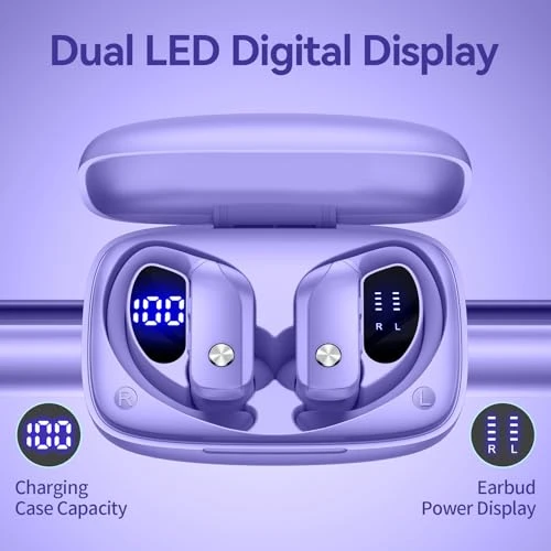 Wireless Earbuds with Over-Ear Hook — Wireless Earbuds, BMANI