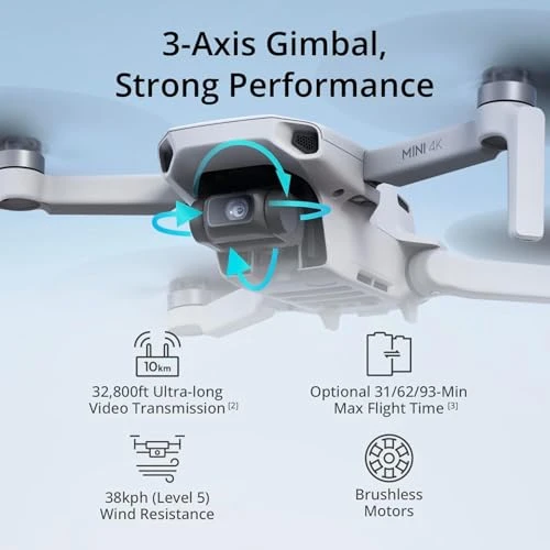 Mini 4K Fly More Combo Drone — Drone, DJI
