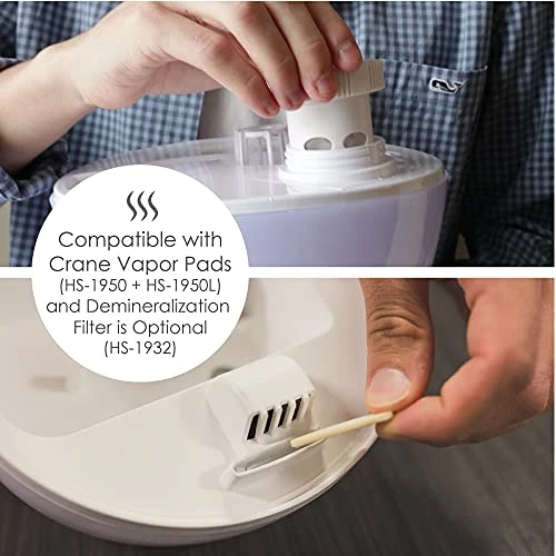 Ultrasonic Small Air Humidifier — Essential Oil Diffuser, Crane