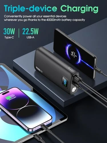 40000mAh Power Bank with PD 30W and QC 4.0 Quick Charging — Power Bank, Jiangxi Xionel Electronic Technology Co., Ltd.