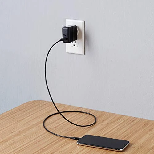 Two-Port USB-A Wall Charger, Amazon Basics