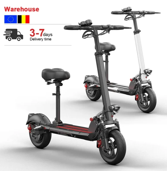 10 inch off-road adult foldable electric scooter with seat — Electric Scooter