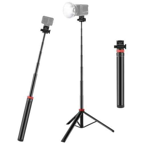 Aluminum Alloy Broadcast Fill Light Bracket Telescopic Tripod, PULUZ