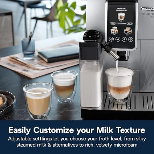 Automatic Espresso & Coffee Machine with Milk Frother — Coffee Maker, De'Longhi