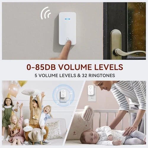 Wireless Doorbell with Extra Socket — Video Doorbell, AIDA