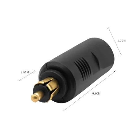 DIN Socket To Cigarette Lighter Converter Adapter