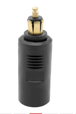 DIN Socket To Cigarette Lighter Converter Adapter