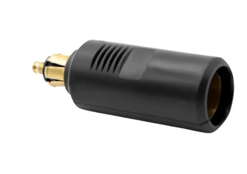 DIN Socket To Cigarette Lighter Converter Adapter