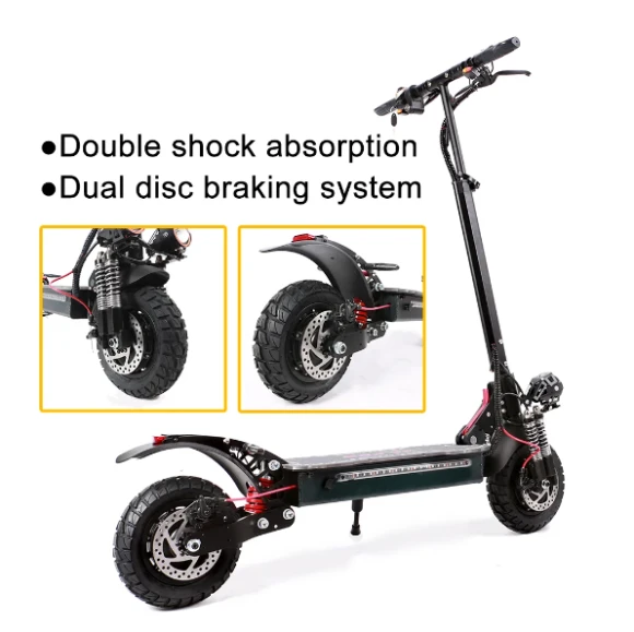 Powerful Dual Motor Electric Scooter, SUNNIGOO