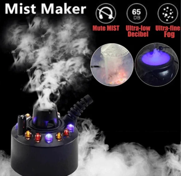 Upgrade 12 LED Light Color Change Ultrasonic Atomizer Water Fountain Pond Fog