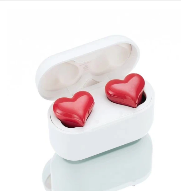 Heart-shaped Wireless Headphones — Wireless Earbuds