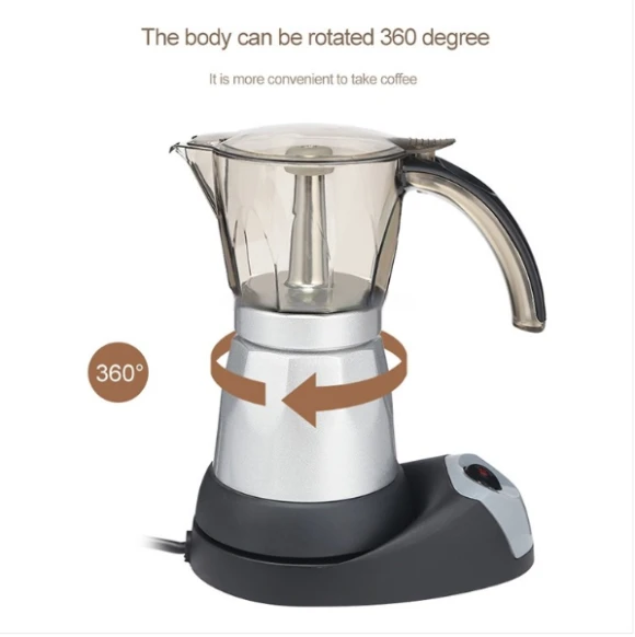 Aluminum Alloy Electric Mocha Coffee Maker Filter