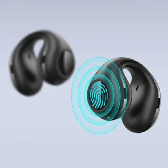 Bluetooth Clip-on Open Ear Headphones — Wireless Earbuds, Coowoo