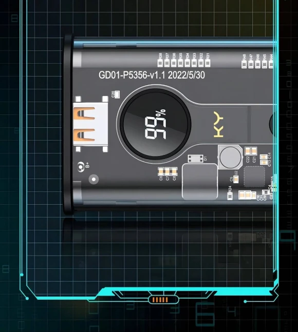 Fast Battery Charger with LED Digital Display — Power Bank