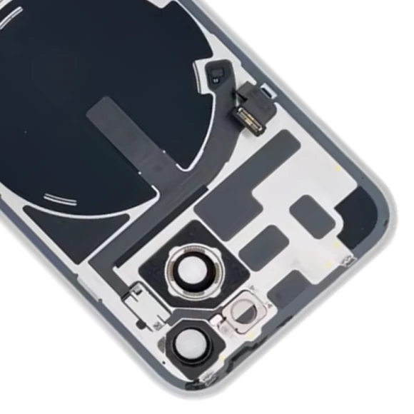 Glass Battery Back Cover with Flash Bracket + Wireless Charging Module