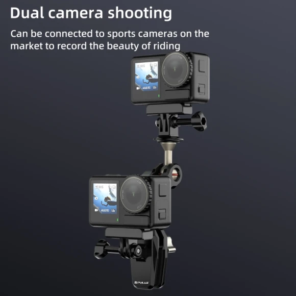 Motorcycle Windshield Clip Bracket Camera Mount, PULUZ