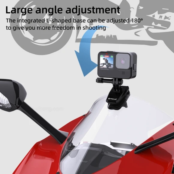 Motorcycle Windshield Clip Bracket Camera Mount, PULUZ