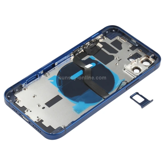 Battery Back Cover with Side Keys & Card Tray & Power + Volume Flex Cable & Wireless Charging Module