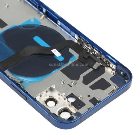 Battery Back Cover with Side Keys & Card Tray & Power + Volume Flex Cable & Wireless Charging Module