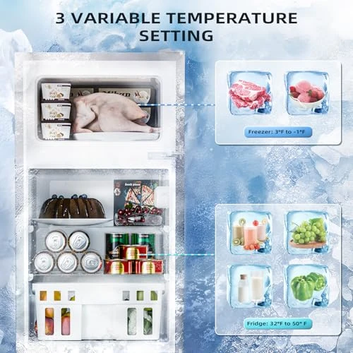 Mini Refrigerator with Freezer — Smart Refrigerator, Antarctic Star