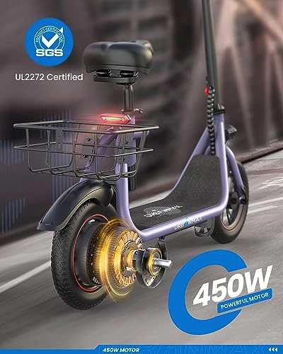 Electric Scooter with Seat — Electric Scooter, URBANMAX
