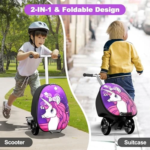Ride-On Scooter Suitcase for Kids — Smart Luggage, Baotree
