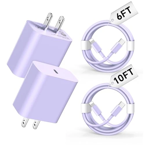 Fast Charging Cable and Wall Charger Kit, Riofxqin
