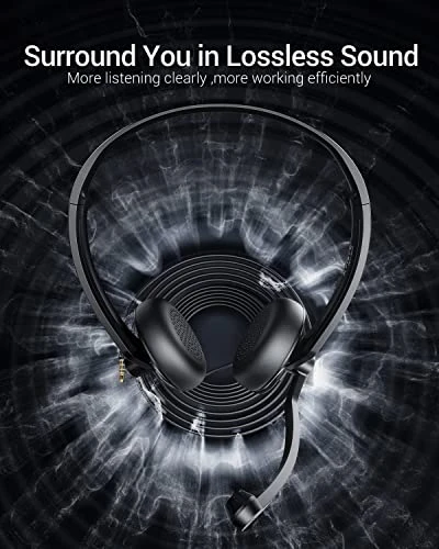 USB Headset with Microphone for PC Laptop, FEABASK