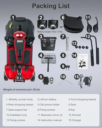 4 Wheel Mobility Scooter — Electric Scooter, MIHAYO