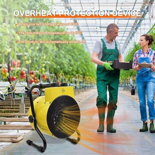 Greenhouse Heater with Adjustable Thermostatic, Karveden