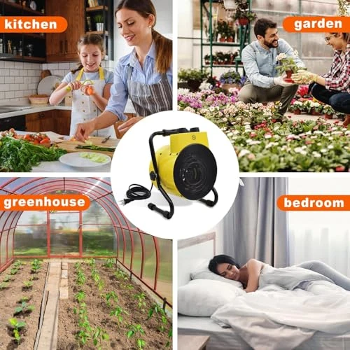 Greenhouse Heater with Adjustable Thermostatic, Karveden